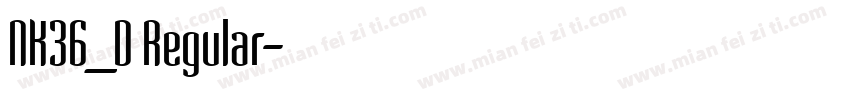 NK36_D Regular字体转换